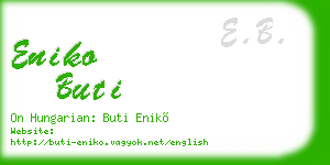 eniko buti business card