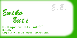 eniko buti business card